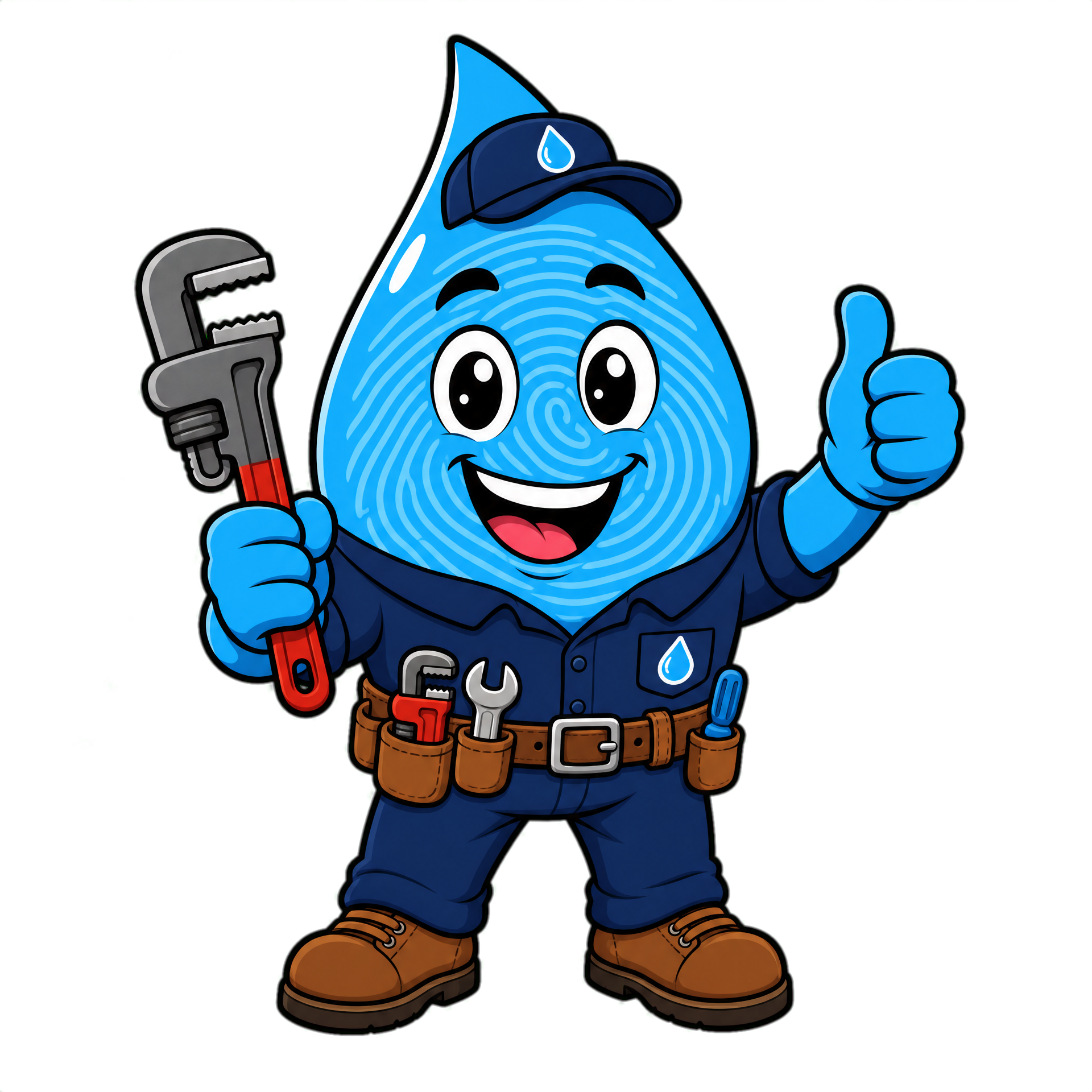 Wally the water-drop mascot