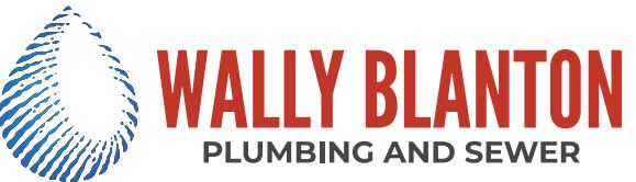 Wally Blanton Plumbing and Sewer fingerprint water-drop logo